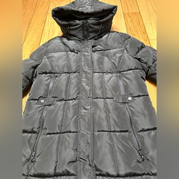 NWOT Kenneth Cole BLACK Puffer Coat Women's SIZE LARGE MSRP $275 - Picture 6 of 8